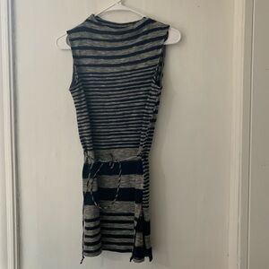 NWOT Left Coast by Dolan Black and Gray Striped Mini Dress